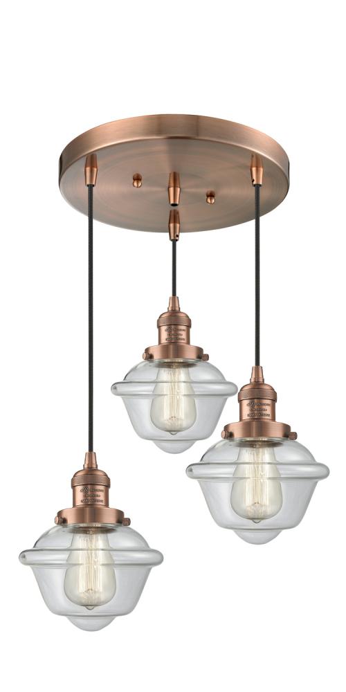 Innovations Lighting OXFORD 211/3-AC-G532 Pendant Traditional - Copper