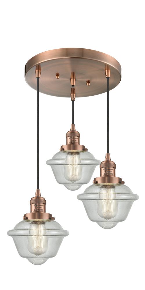 Innovations Lighting OXFORD 211/3-AC-G534 Pendant Traditional - Copper