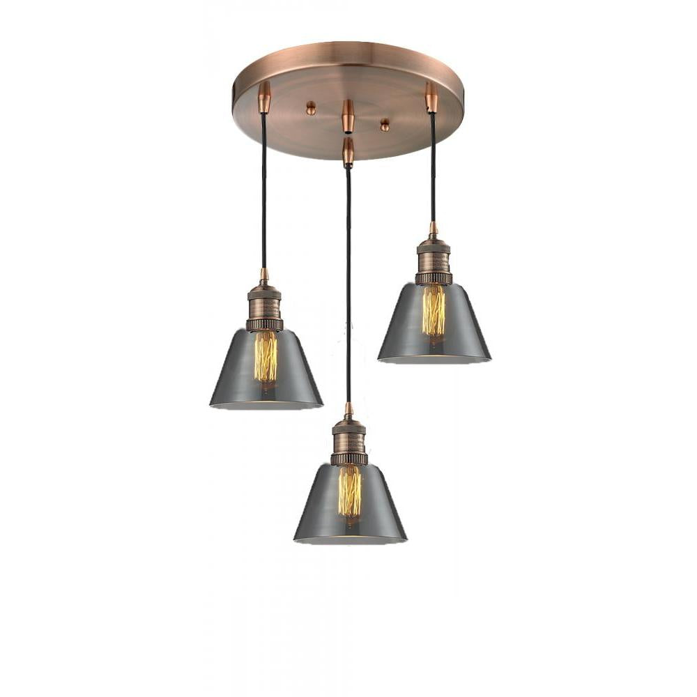 Small Cone 3 Light Multi-Pendant