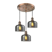 Large Bell 3 Light Multi-Pendant