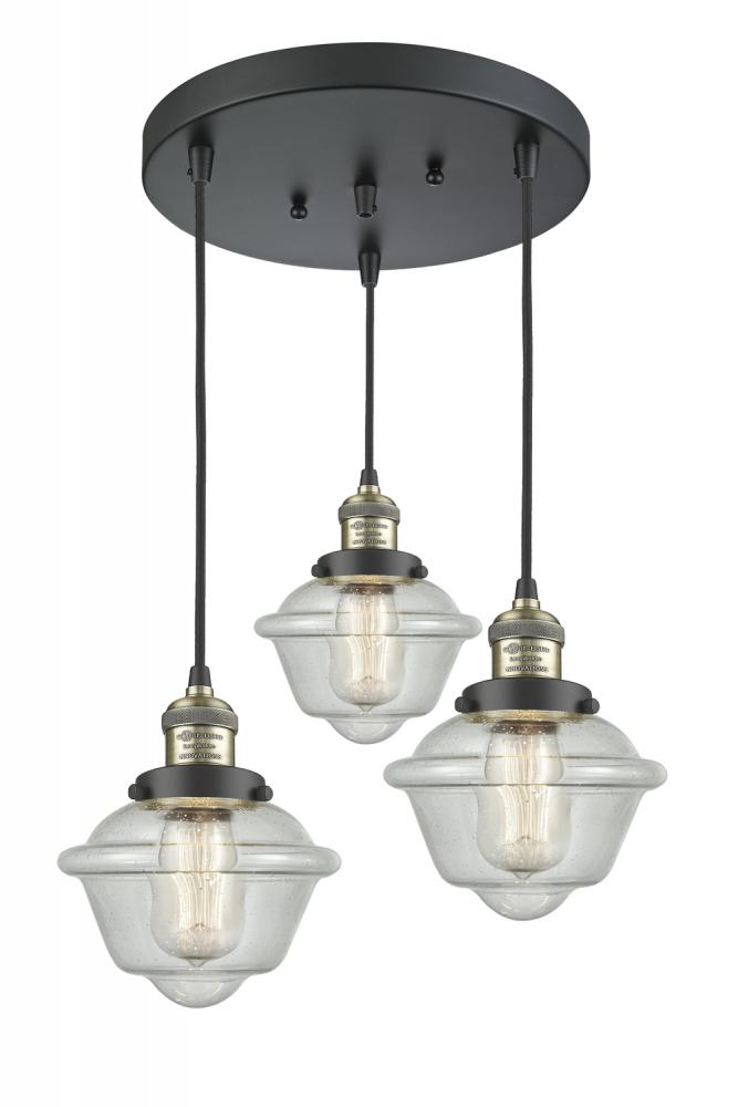 Innovations Lighting OXFORD 211/3-BAB-G534 Pendant Traditional - Antique Brass