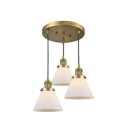 Large Cone 3 Light Multi-Pendant