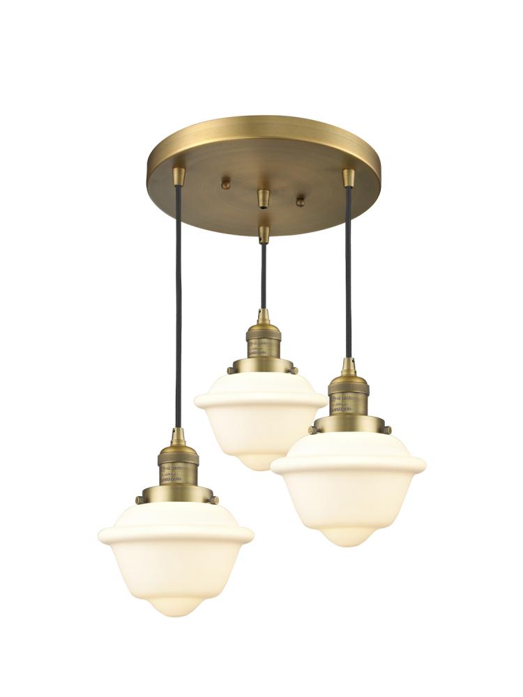 Innovations Lighting OXFORD 211/3-BB-G531 Pendant Traditional - Brass