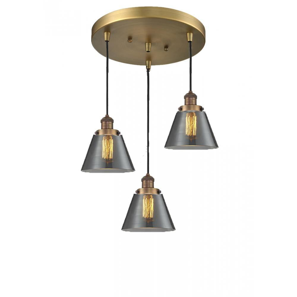 Small Cone 3 Light Multi-Pendant
