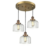 Large Bell 3 Light Multi-Pendant