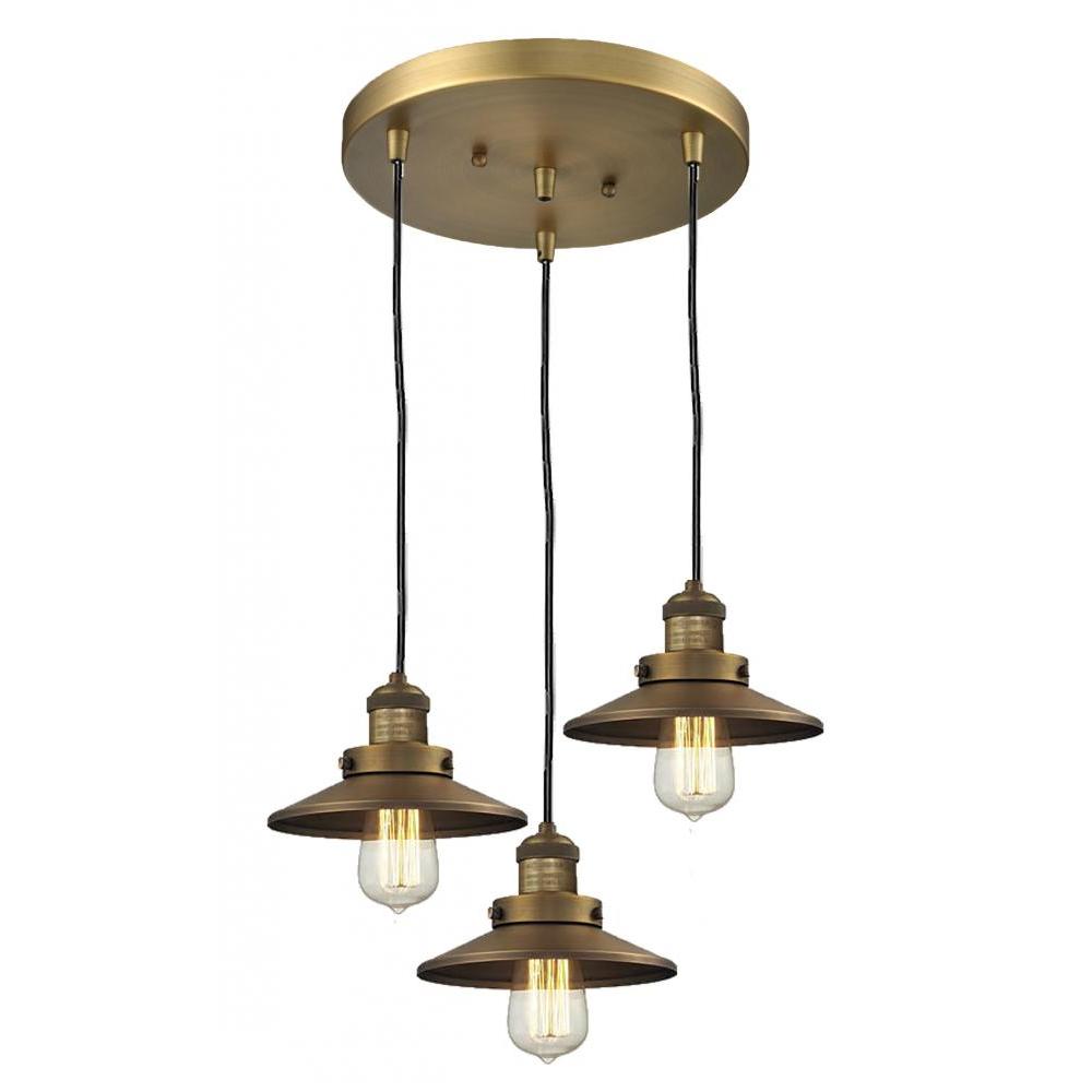Railroad 3 Light Multi-Pendant