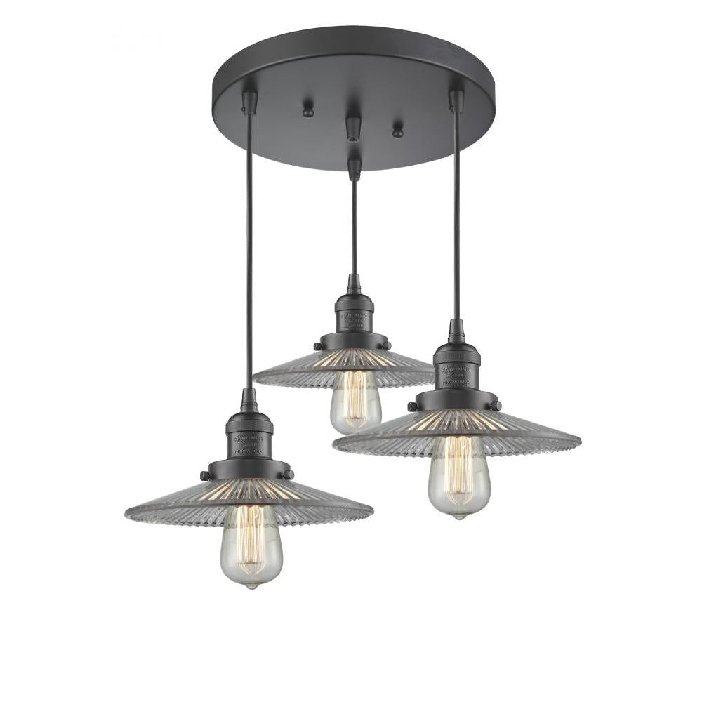 Halophane 3 Light Multi-Pendant