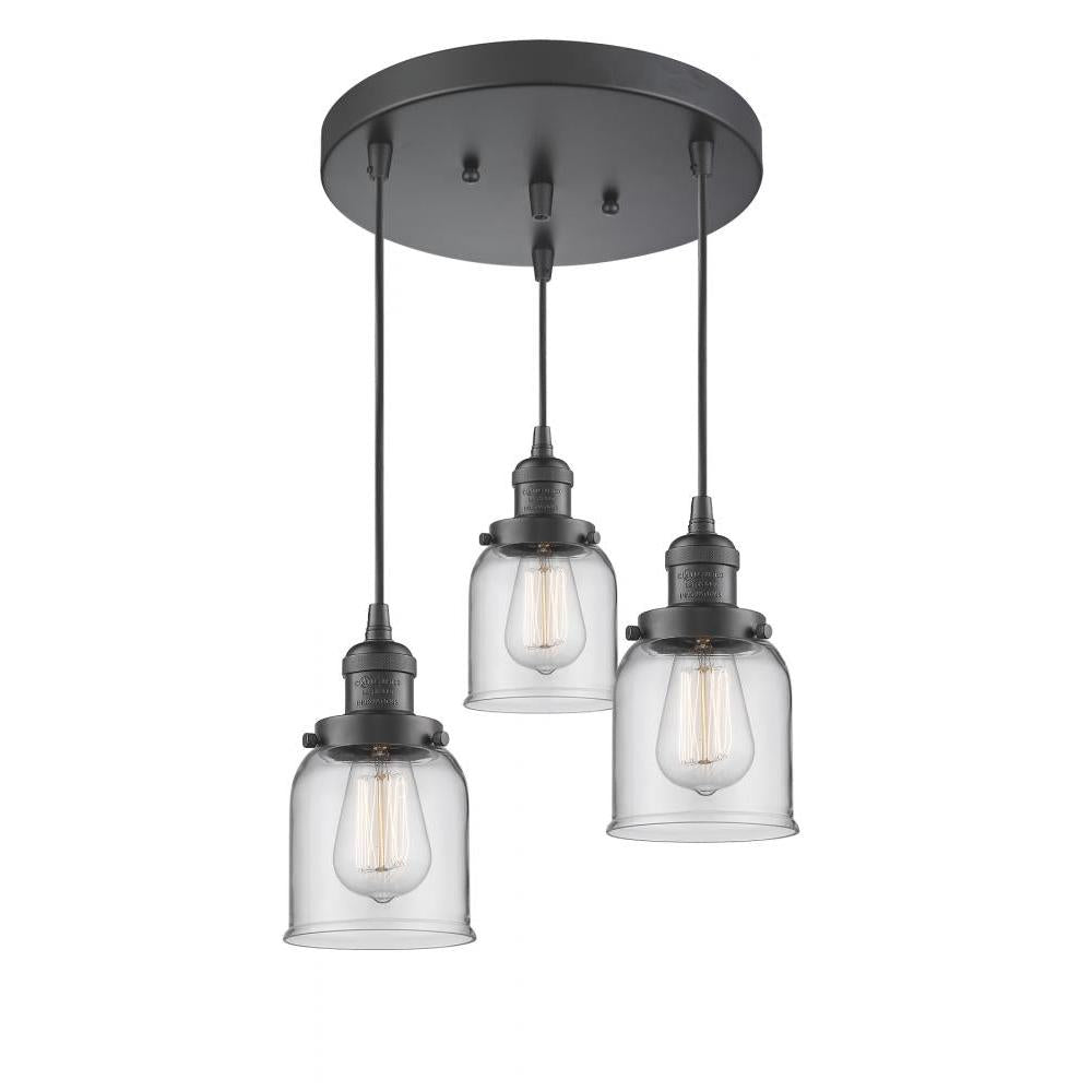 Small Bell 3 Light Multi-Pendant
