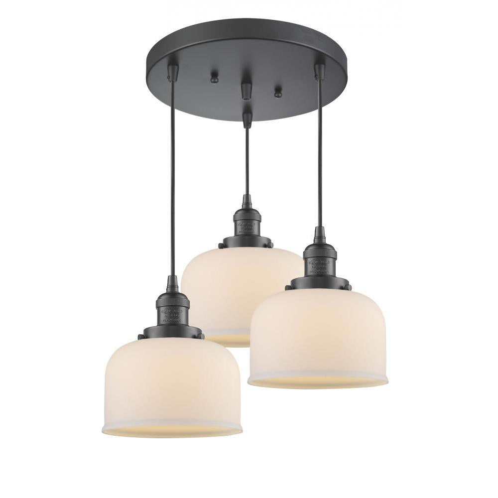 Large Bell 3 Light Multi-Pendant