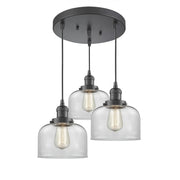 Large Bell 3 Light Multi-Pendant