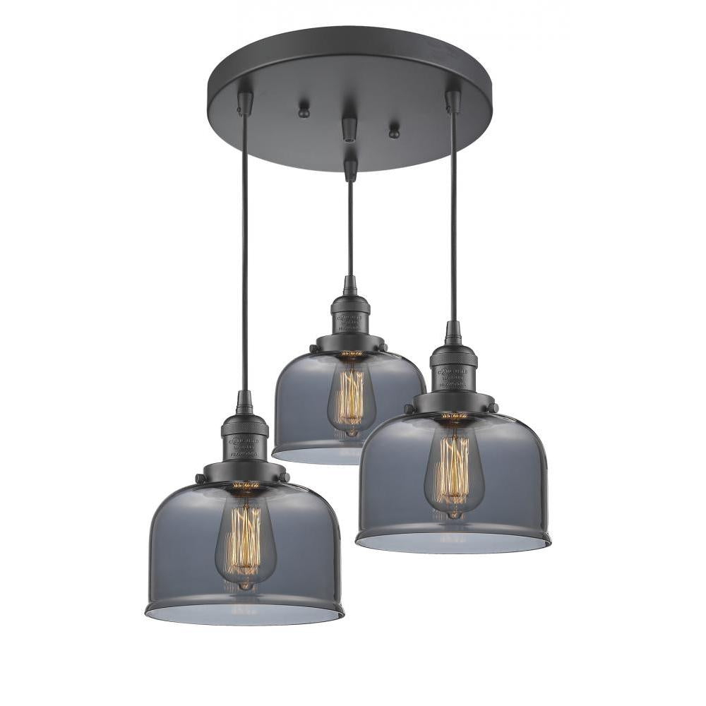 Large Bell 3 Light Multi-Pendant