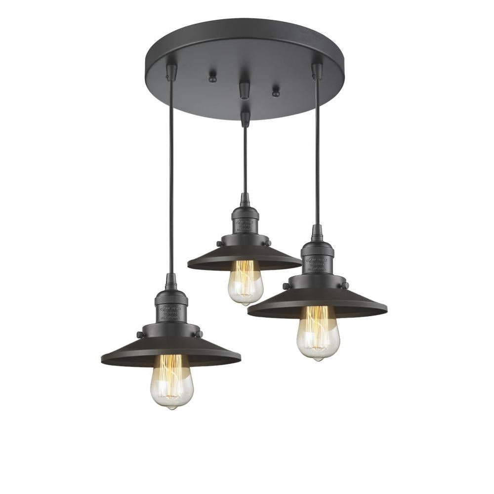 Railroad 3 Light Multi-Pendant