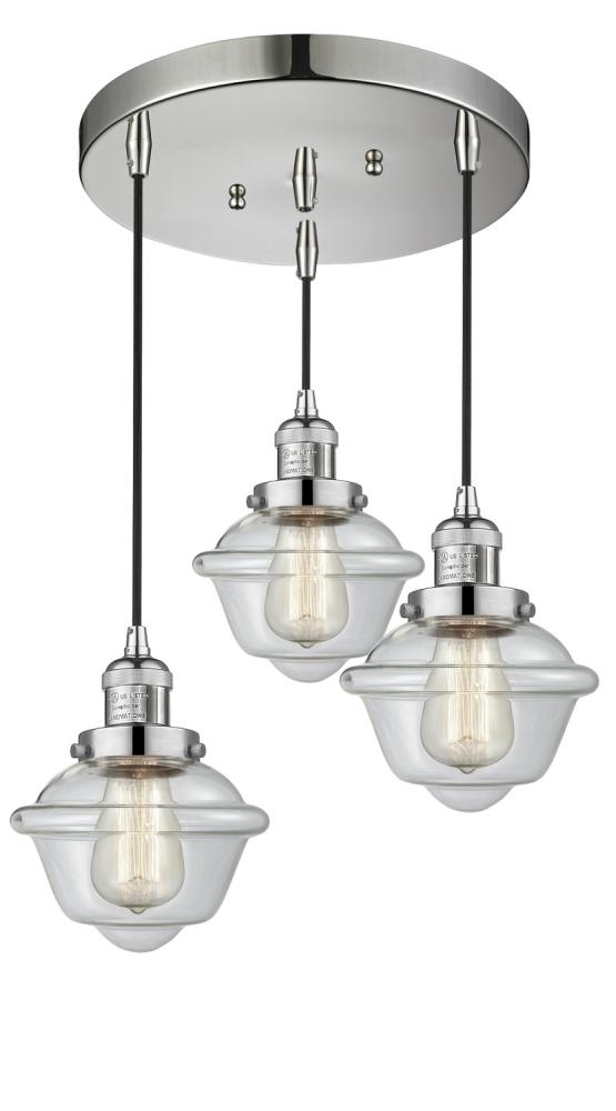 Innovations Lighting OXFORD 211/3-PN-G532 Pendant Traditional - Nickel