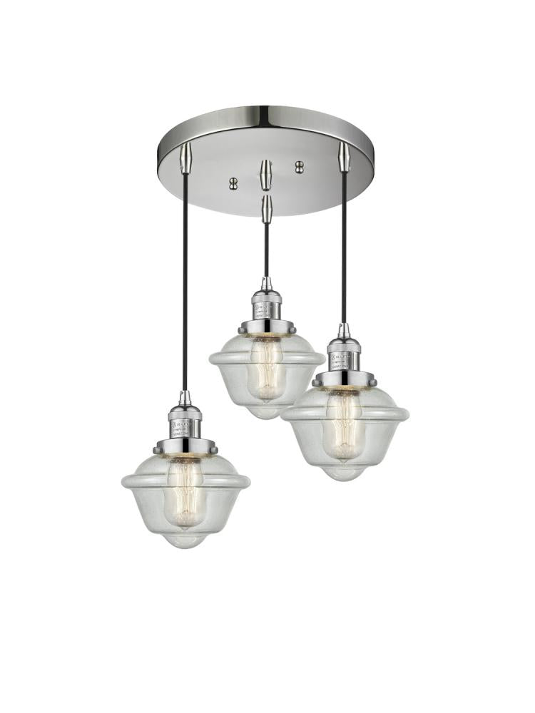 Innovations Lighting OXFORD 211/3-PN-G534 Pendant Traditional - Nickel