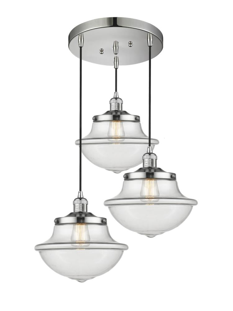 Innovations Lighting OXFORD 211/3-PN-G542 Pendant Traditional - Nickel