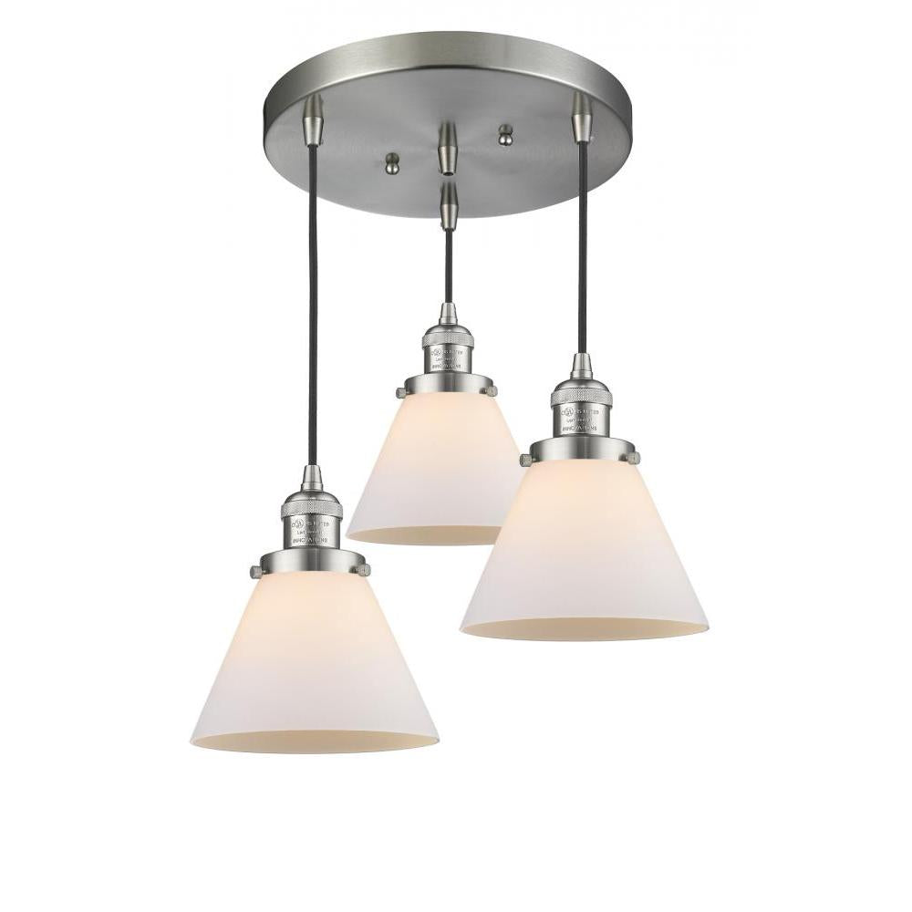 Large Cone 3 Light Multi-Pendant
