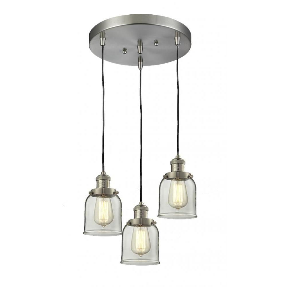 Small Bell 3 Light Multi-Pendant