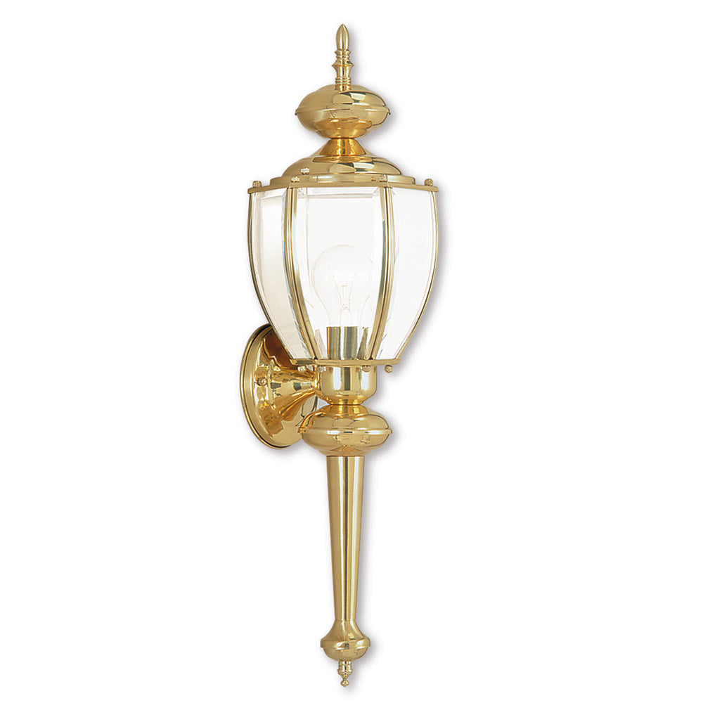 Livex Lighting OUTDOOR BASICS 2112-02 Exterior Americana - Polished Brass