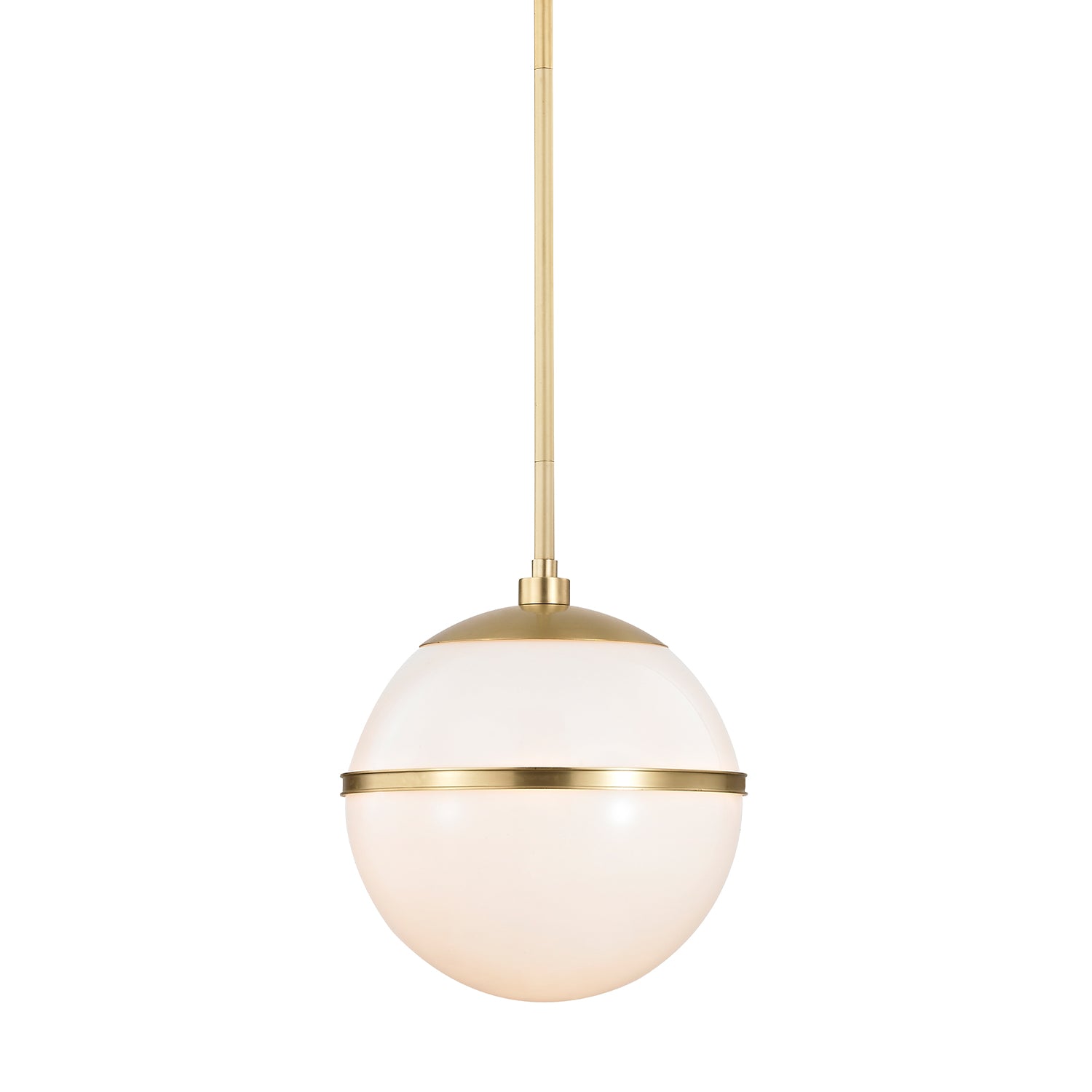 Crystorama Truax 2112-AG – 12 Inch – 1 Light – Pendant Light – Aged Brass – Dry Rated