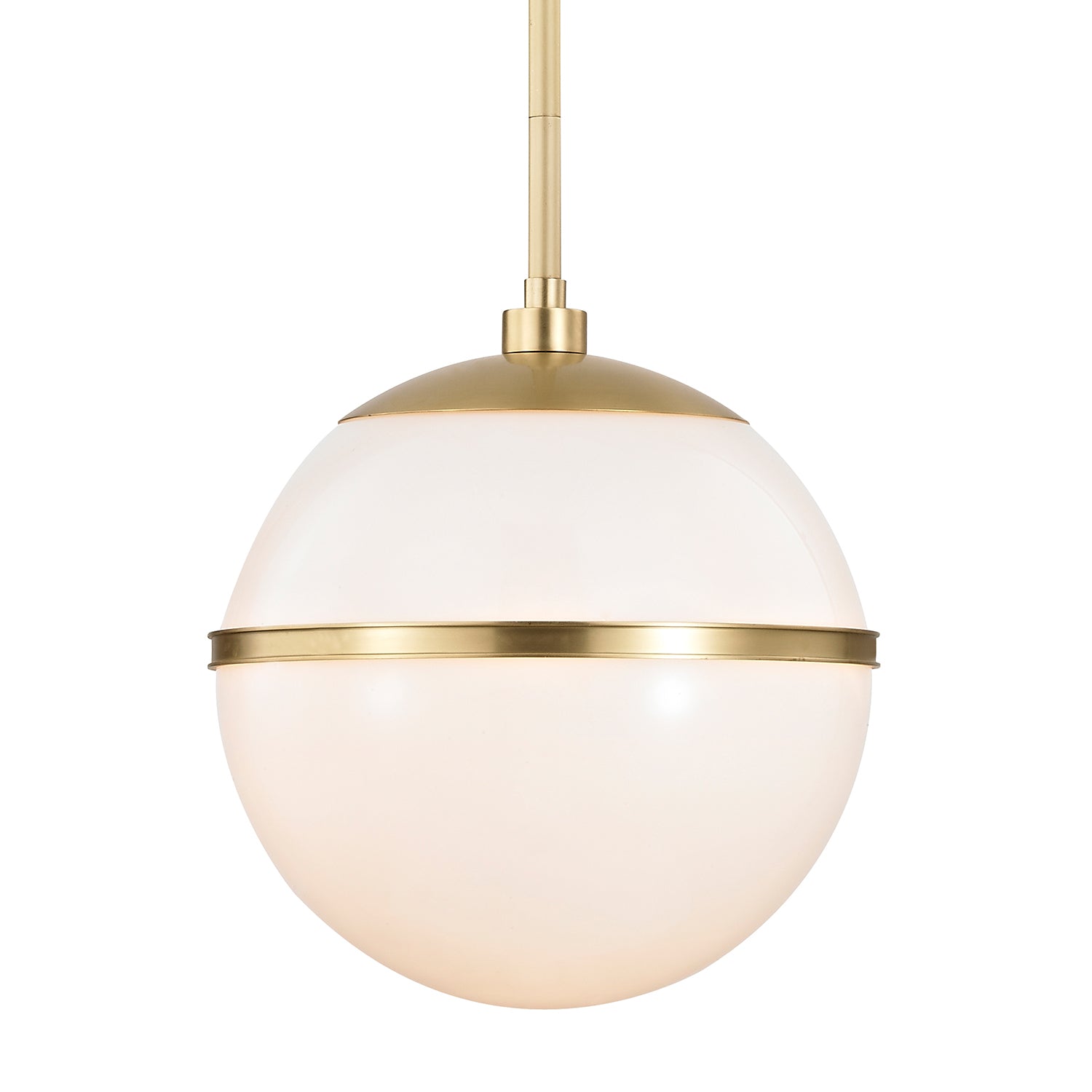 Crystorama Truax 2112-AG – 12 Inch – 1 Light – Pendant Light – Aged Brass – Dry Rated