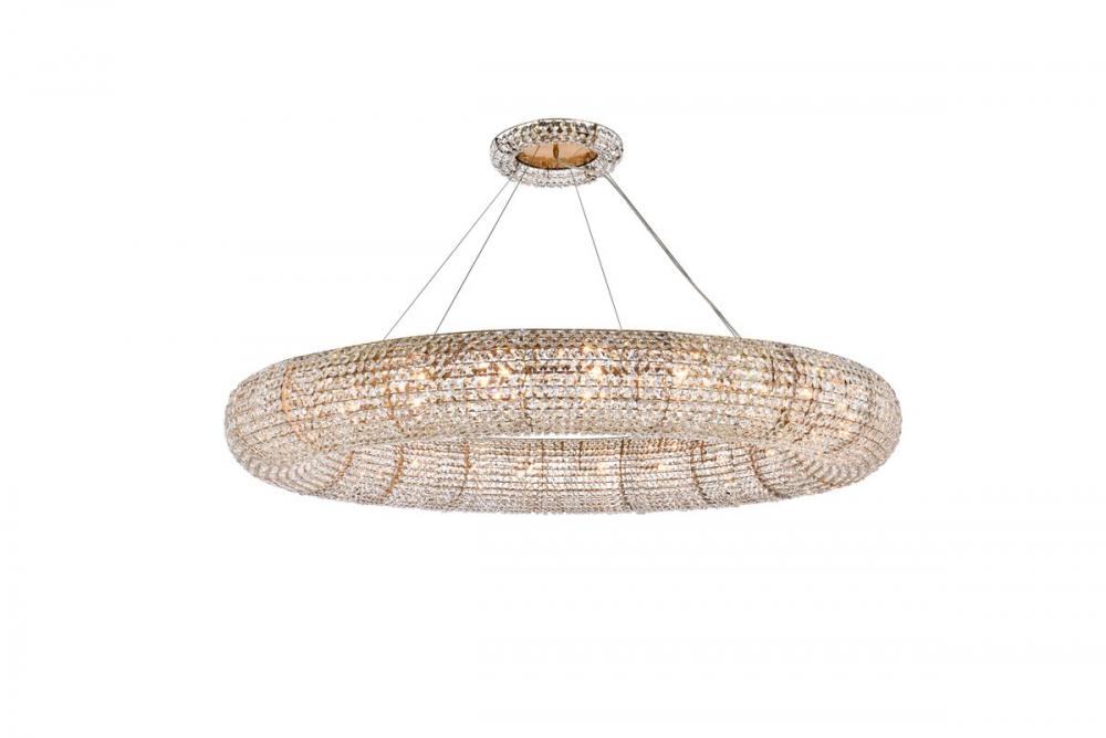 Elegant Lighting PARIS 2114G59G/RC Chandelier Contemporary - Brass