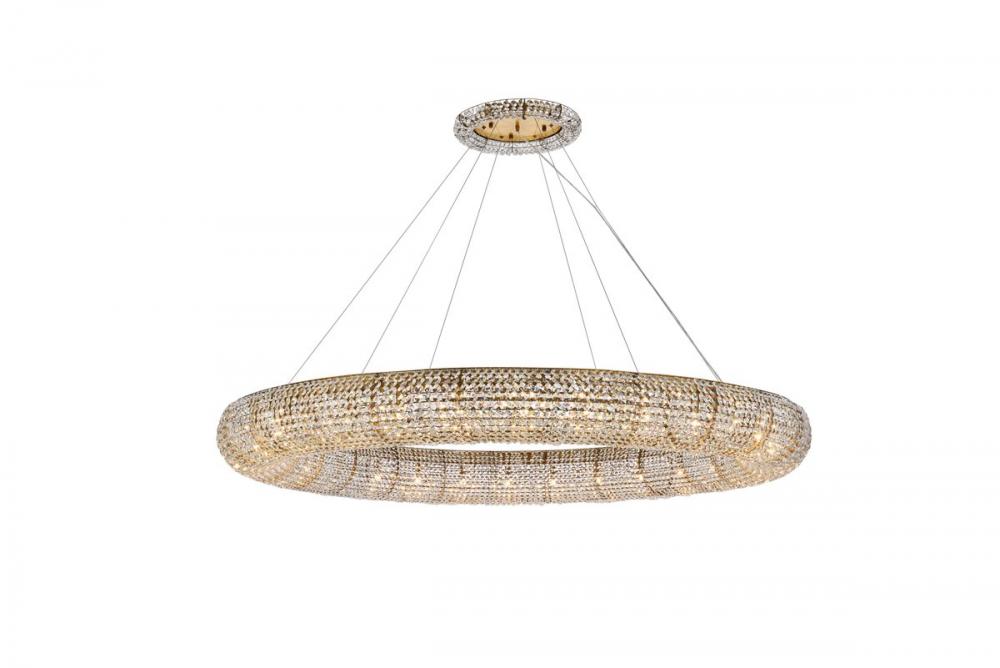 Elegant Lighting PARIS 2114G71G/RC Chandelier Modern - Gold And Clear