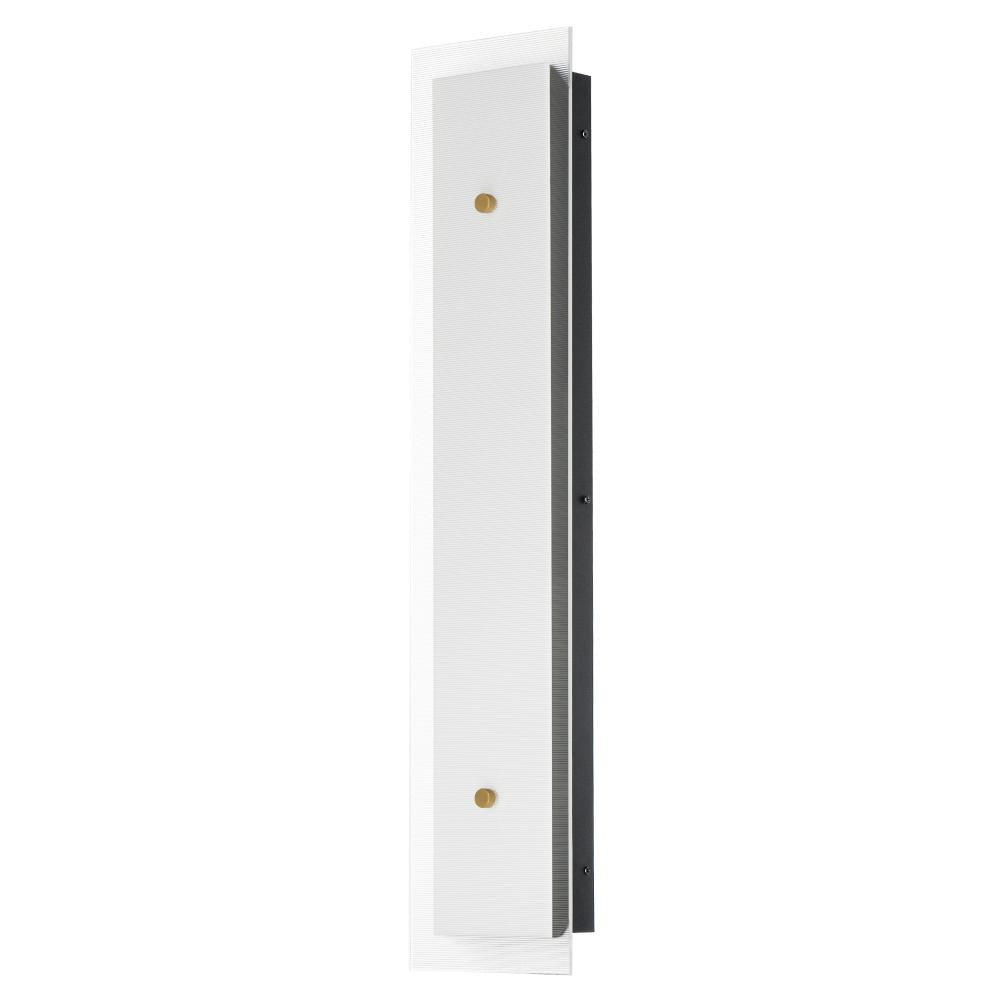 Spectre 6.5 Inch Bathroom Vanity - Black / Natural Aged Brass