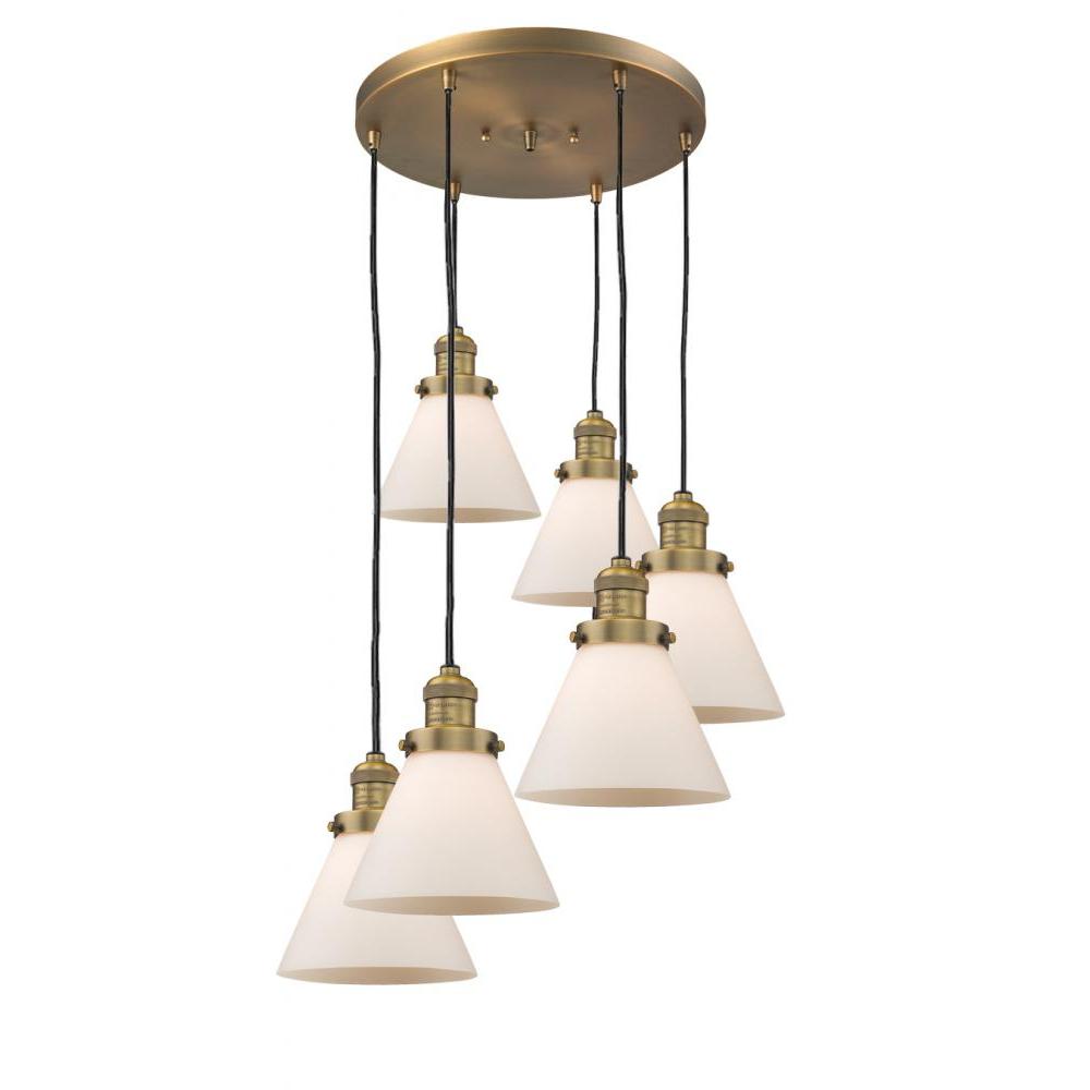 Large Cone 6 Light Multi-Pendant