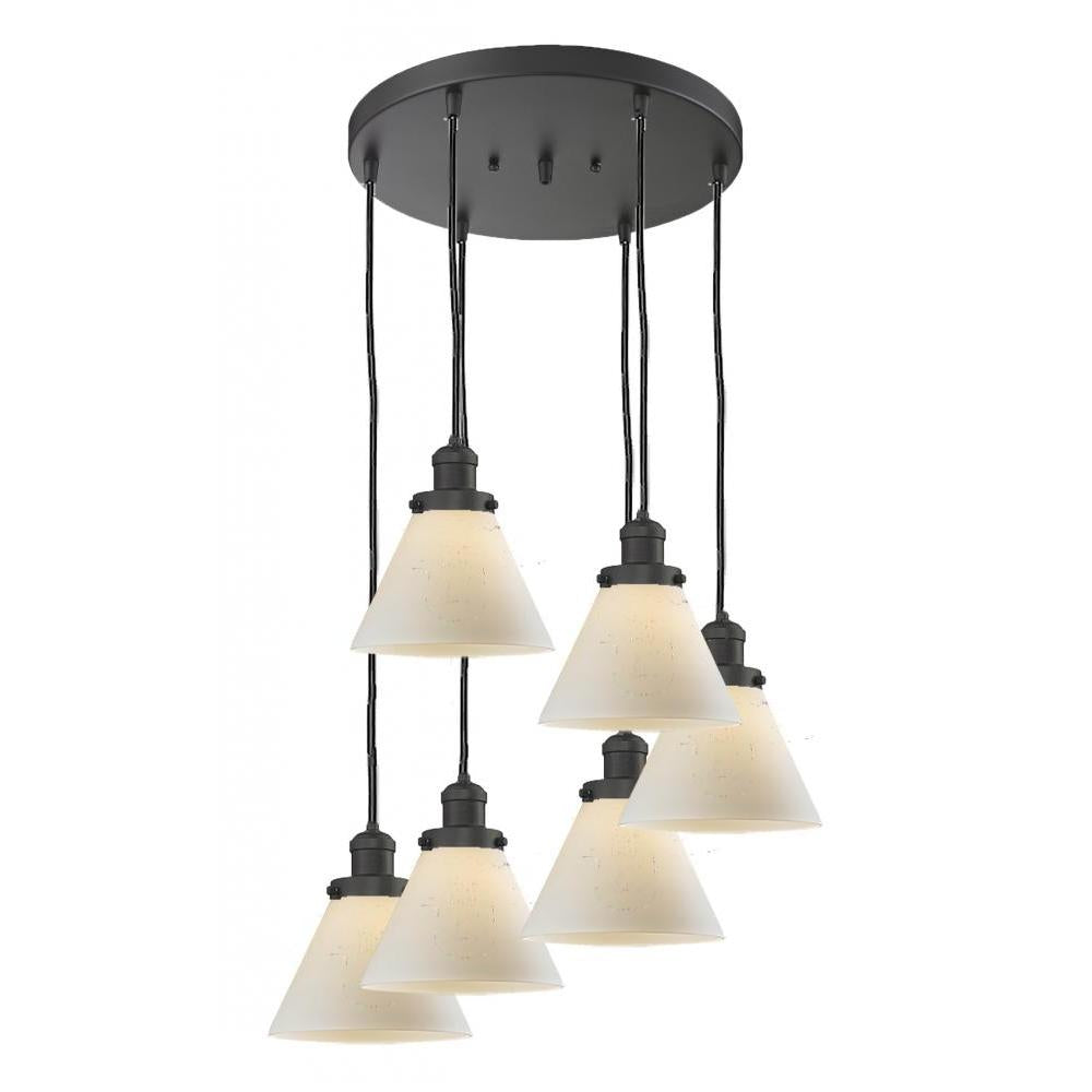 Large Cone 6 Light Multi-Pendant
