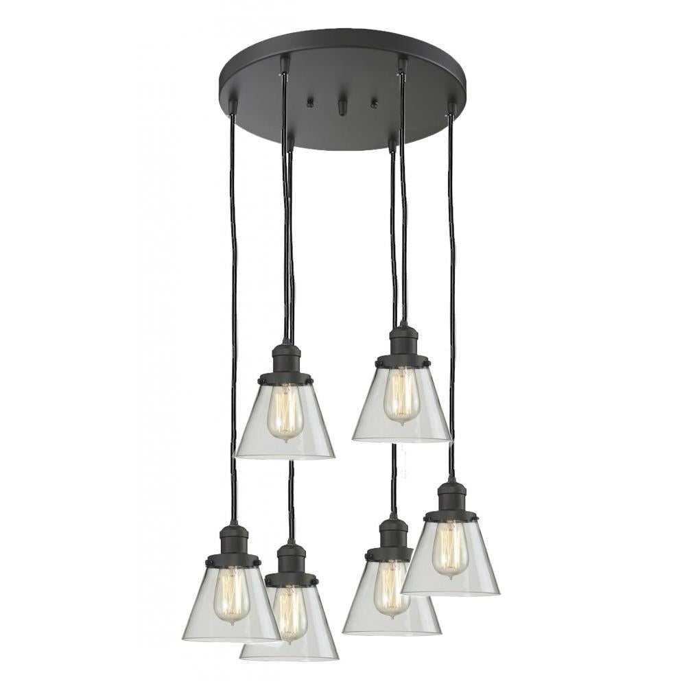 Small Cone 6 Light Multi-Pendant