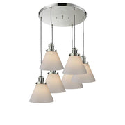 Large Cone 6 Light Multi-Pendant
