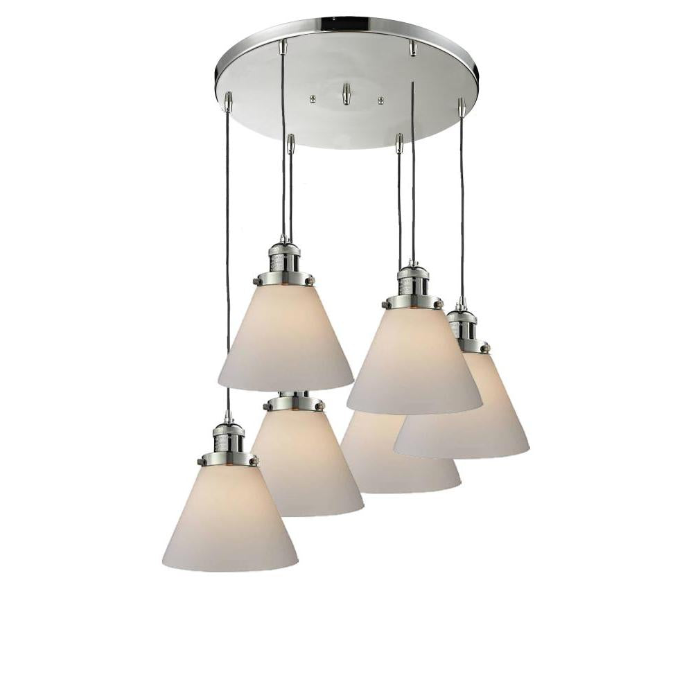 Large Cone 6 Light Multi-Pendant