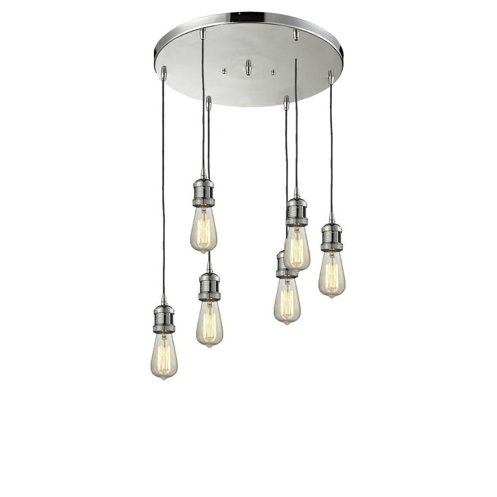 Bare Bulb 6 Light Multi-Pendant