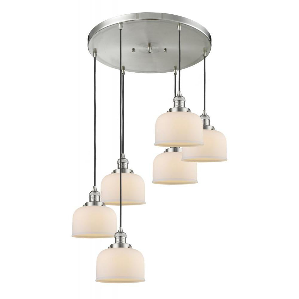 Large Bell 6 Light Multi-Pendant