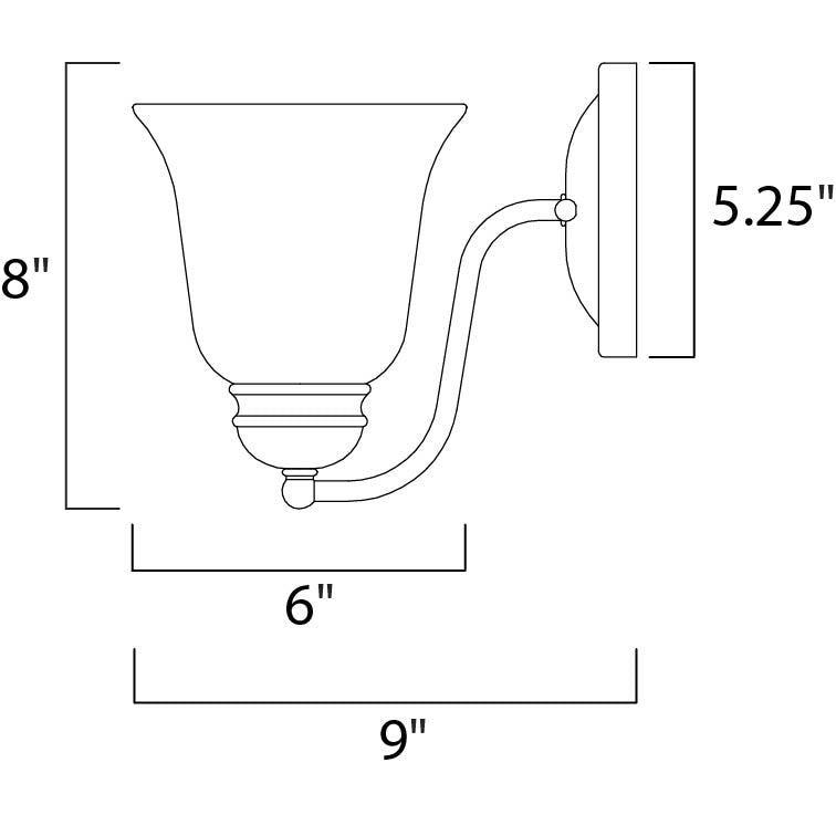 Maxim Lighting BASIX 2120FTSN Sconce Americana - Nickel