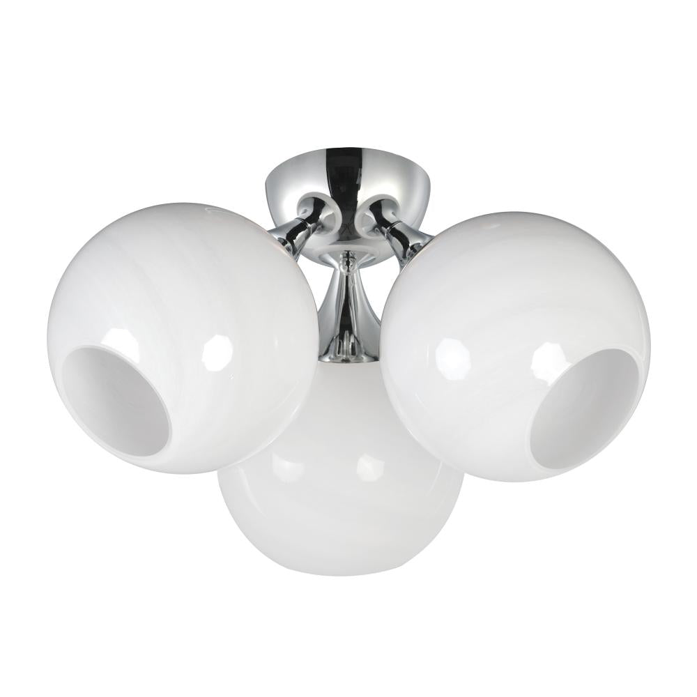 Neve 18.75 Inch Semi Flush Mount Light – Polished Chrome