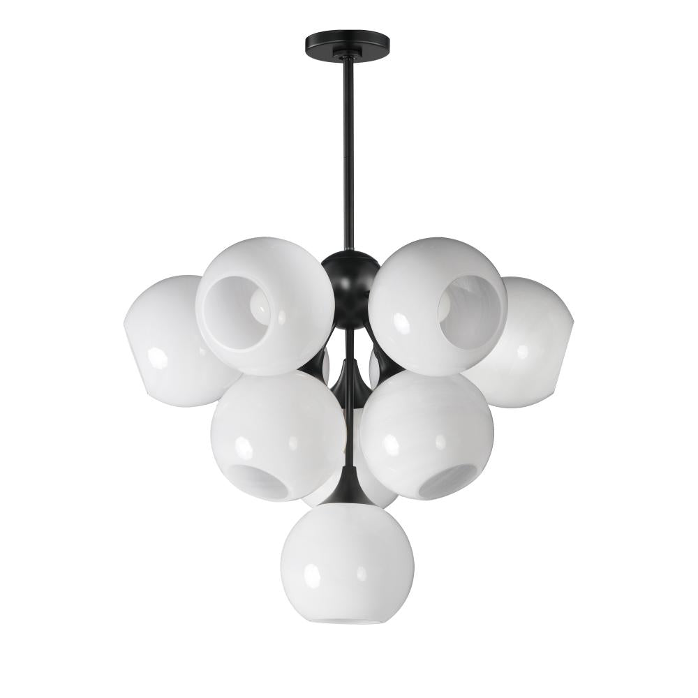 Neve 27.5 Inch 10 Light Pendant – Black