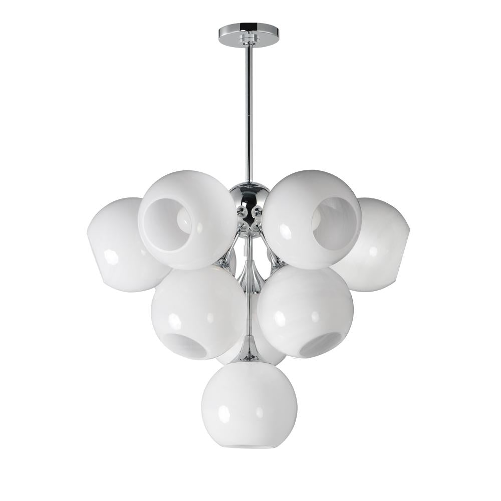 Neve 27.5 Inch 10 Light Pendant – Polished Chrome