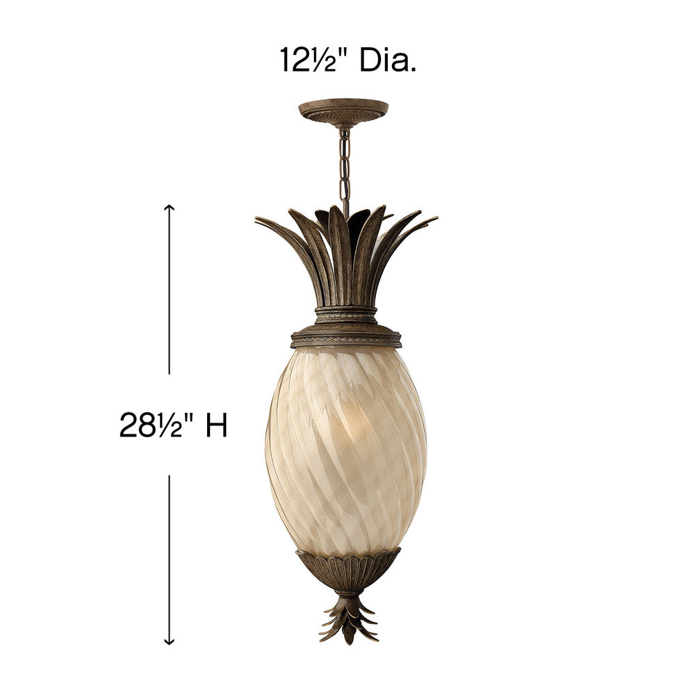 Hinkley Lighting PLANTATION 2122PZ Pendant Contemporary - Pearl Bronze