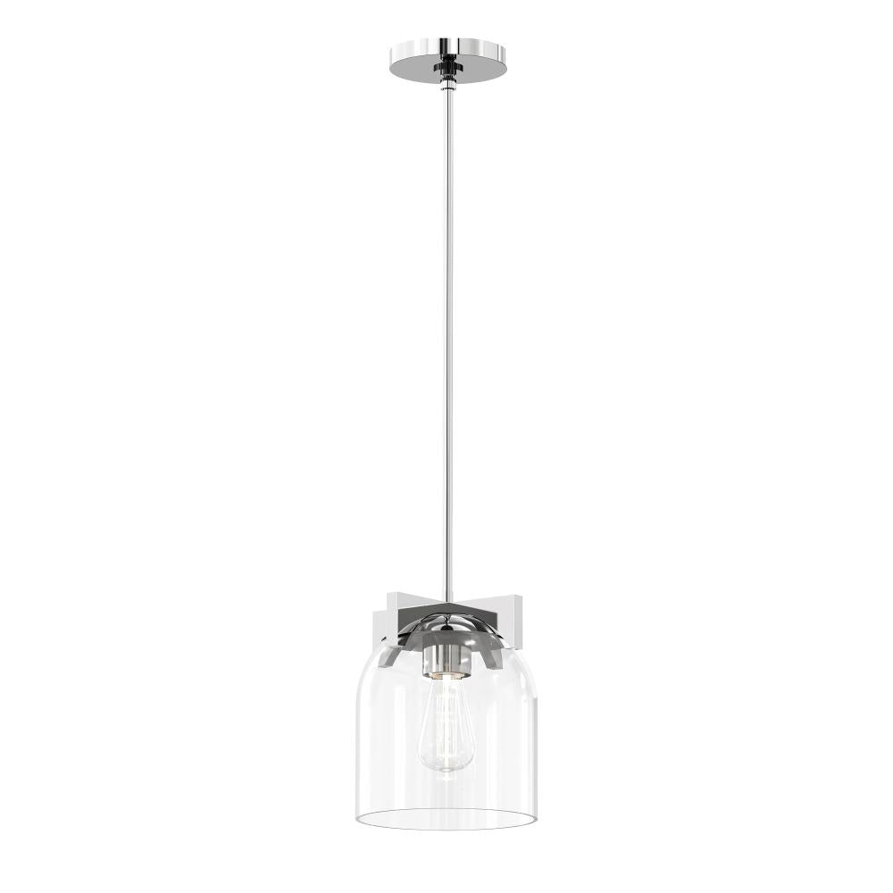 Scoop 8 Inch Semi Flush Mount Light – Polished Chrome
