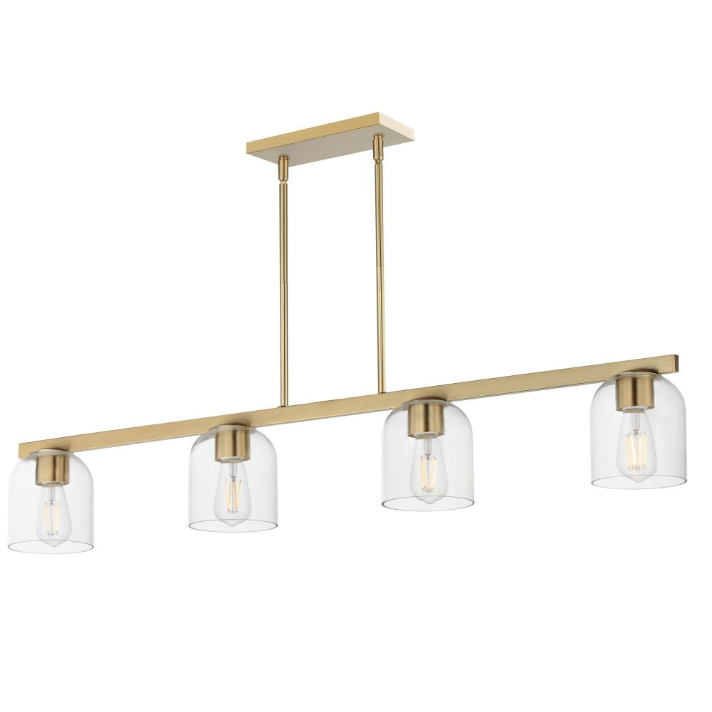 Scoop 46 Inch Linear Pendant – Natural Aged Brass