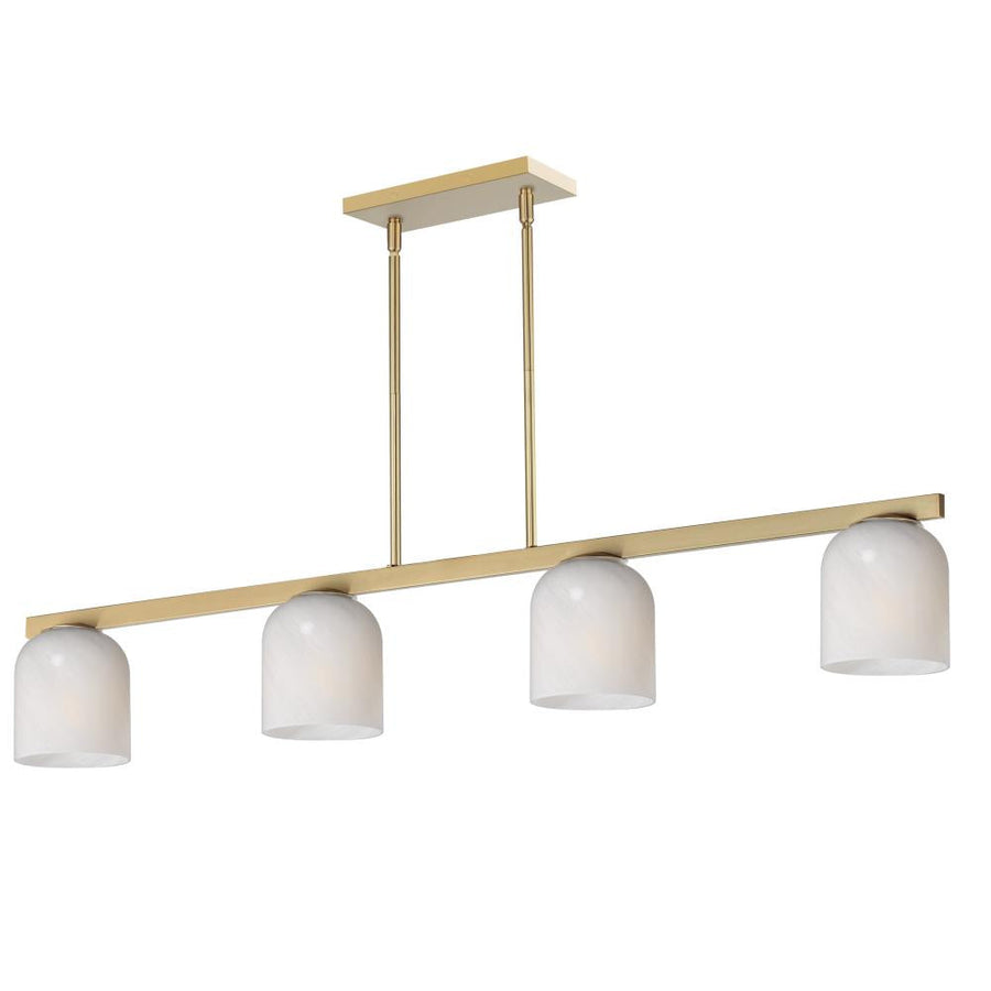 Maxim Lighting 21236MRNAB Scoop 46 Inch Linear Pendant – Natural Aged Brass