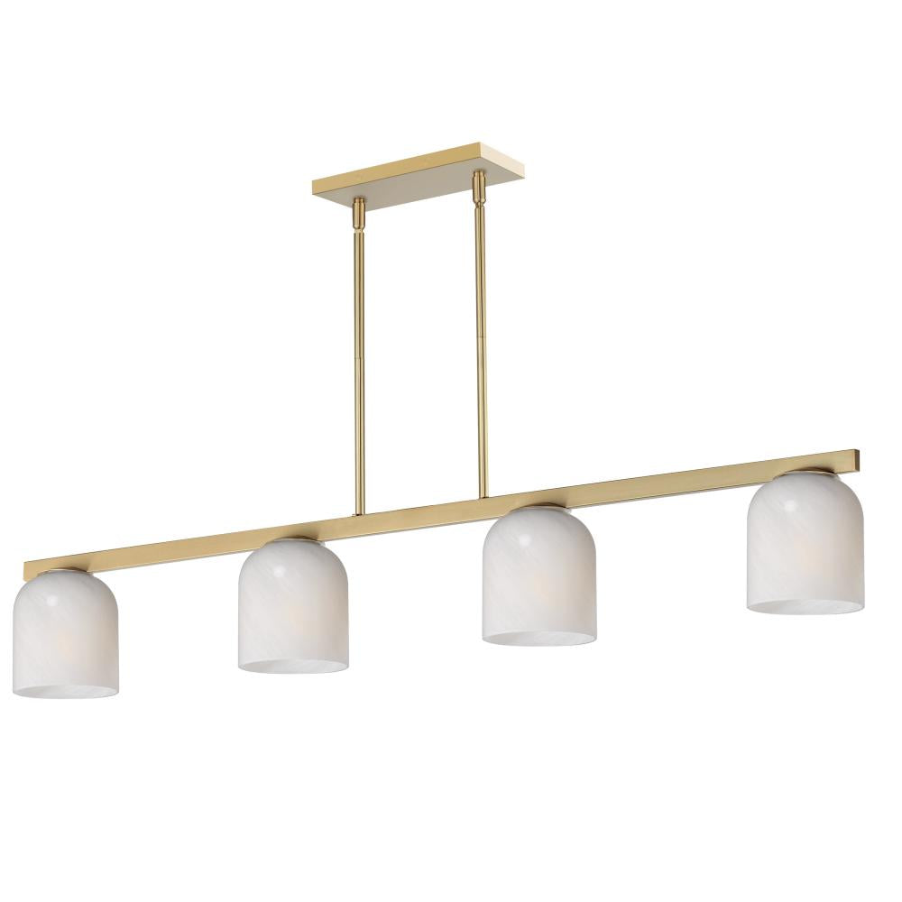 Scoop 46 Inch Linear Pendant – Natural Aged Brass