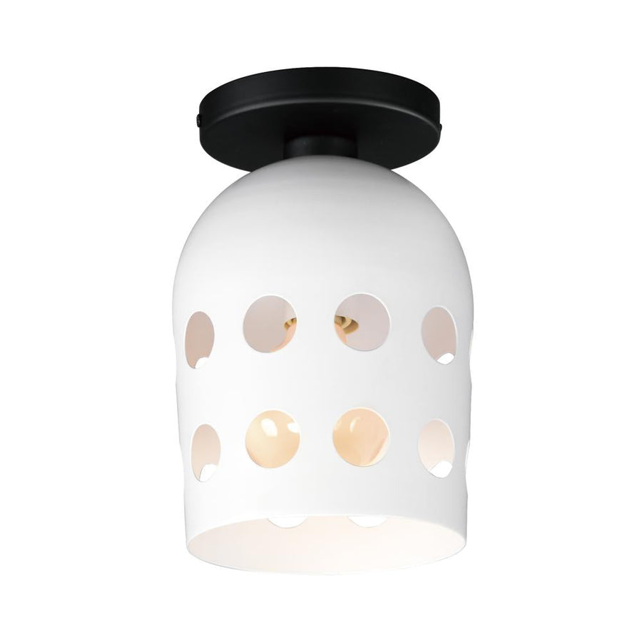 Maxim Lighting 21240WTBK Dottie 6.25 Inch Flush Mount Light – Black
