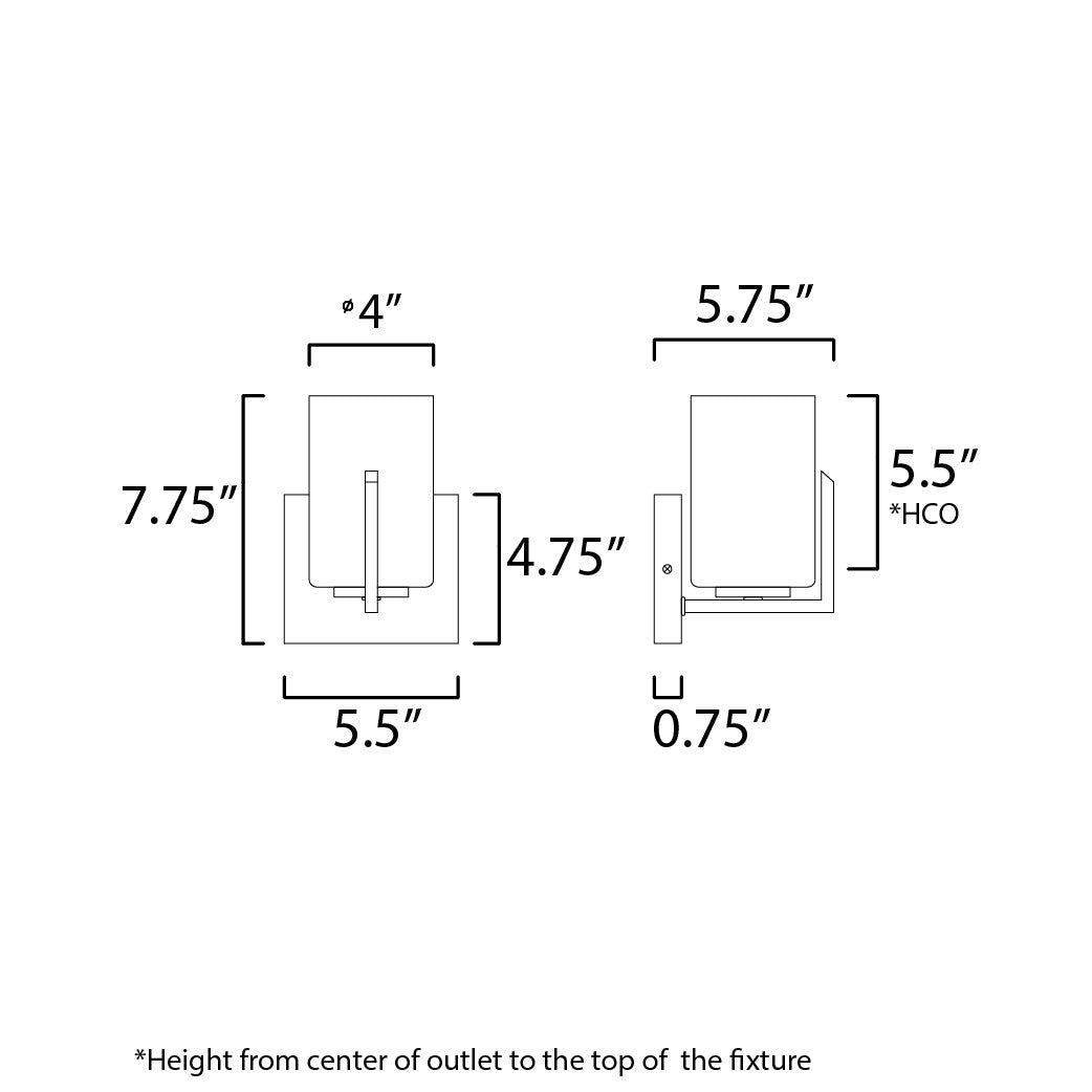 Maxim Lighting DART 21281SWSN Sconce Transitional - Nickel