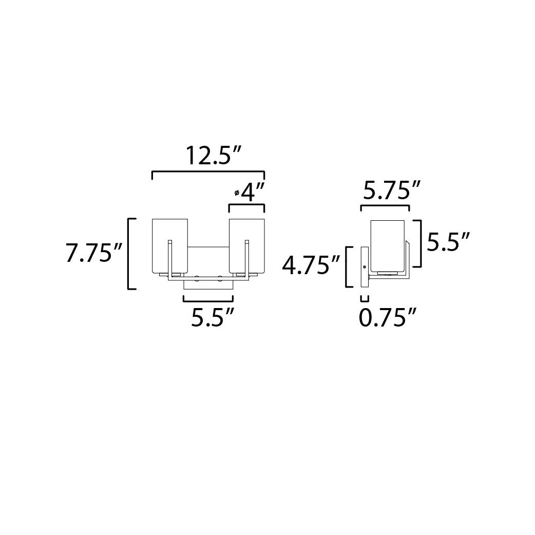 Maxim Lighting DART 21282SWBK Bathroom Fixture Transitional - Black