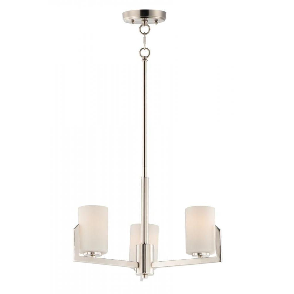 Dart 22.25 Inch Mini Chandelier – Satin Nickel