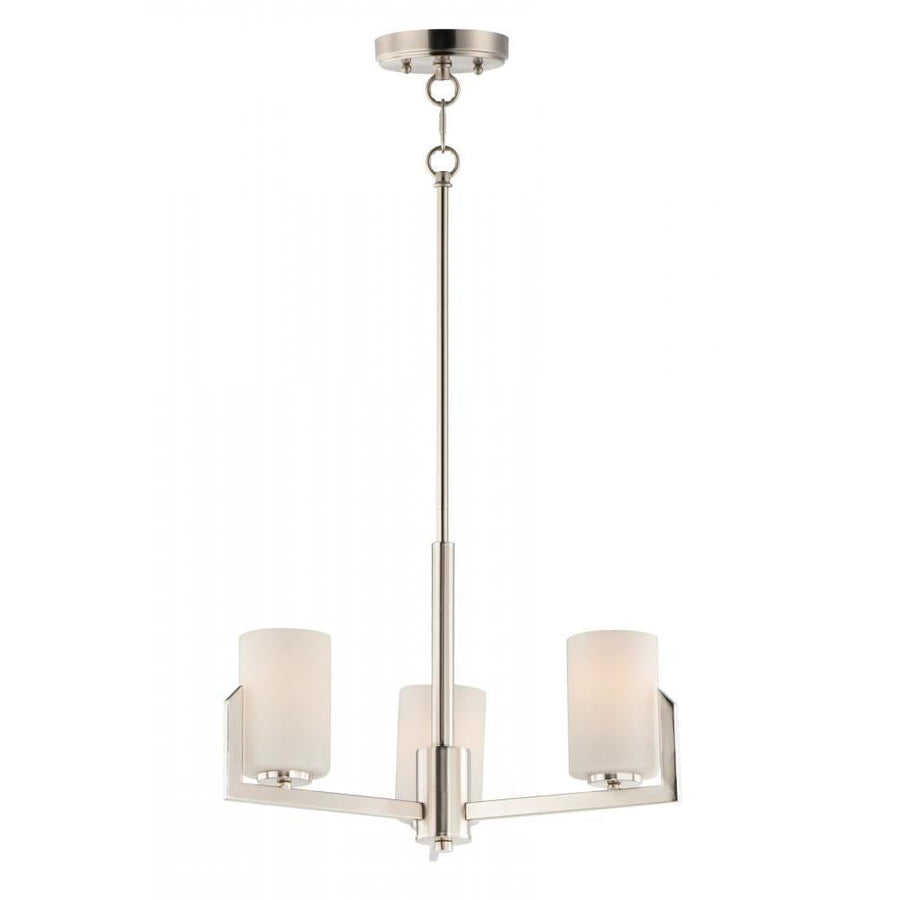 Dart 22.25 Inch Mini Chandelier – Satin Nickel