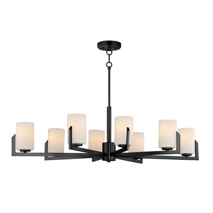 Dart 28 Inch Semi Flush Mount Light – Black