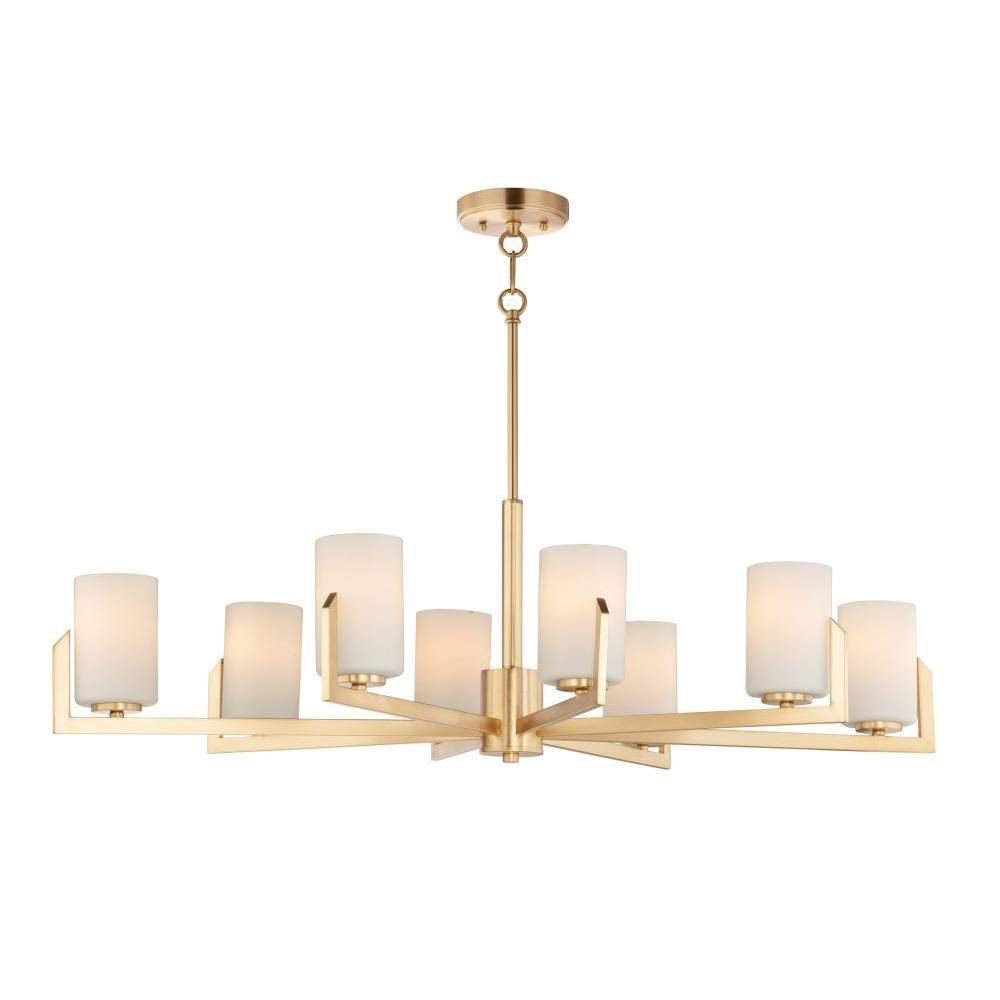 Dart 28 Inch Chandelier – Satin Brass